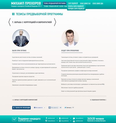 Одна из внутренних страниц.